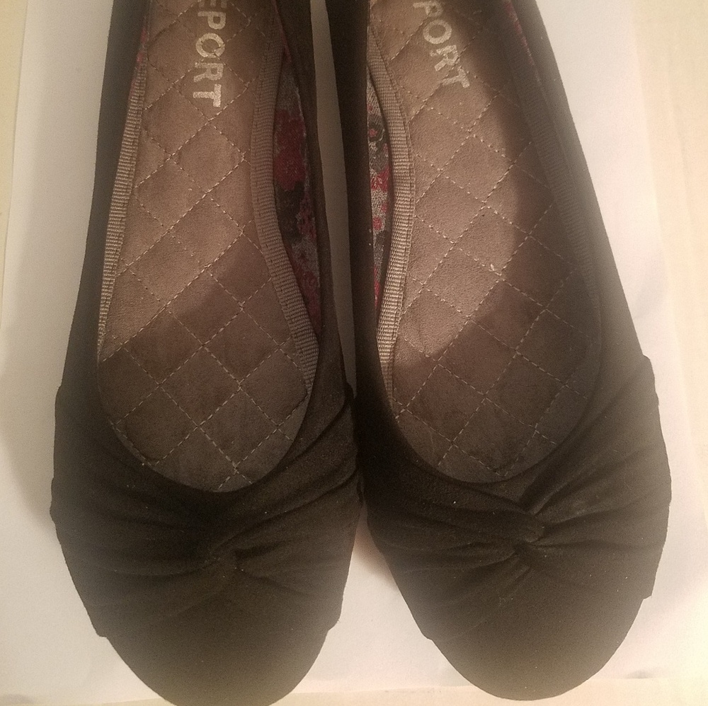 Black flats by Report size 8